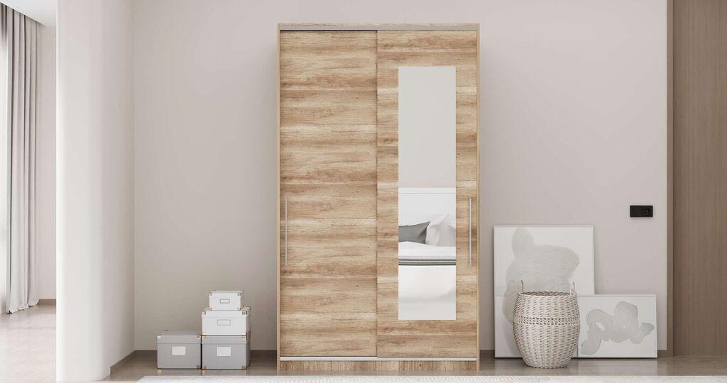 Hanah Home Ormar Elite Plus, 120x207x52 cm, Hrast