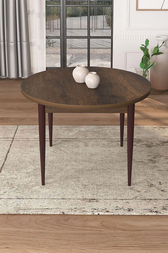 Hanah Home Trpezarijski sto Tor, 90x75x90 cm, Smeđa