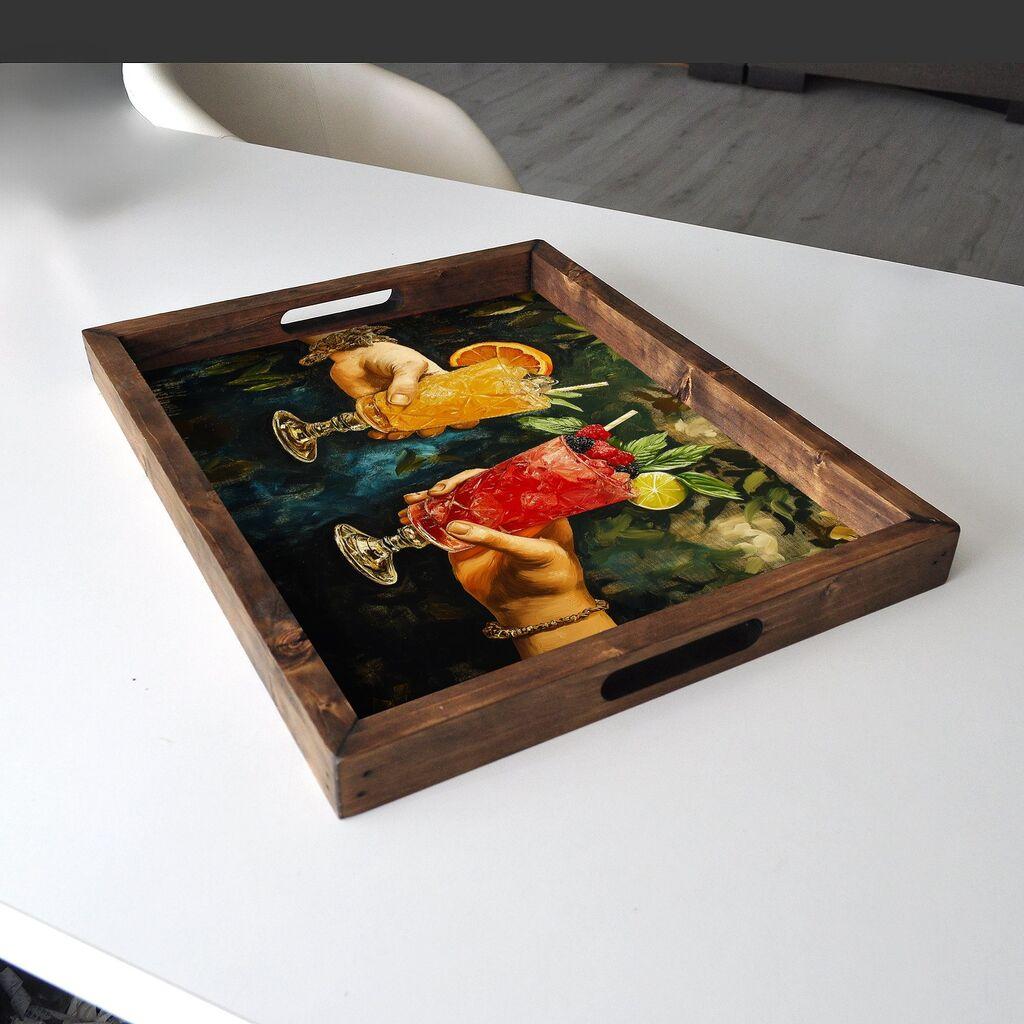 Aberto Design poslužavnik REF039 48 x 38 x 4 cm, šareni