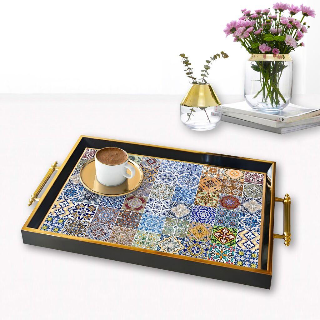 Aberto Design poslužavnik TPA9894 50 x 29 x 3,5 cm, šareni