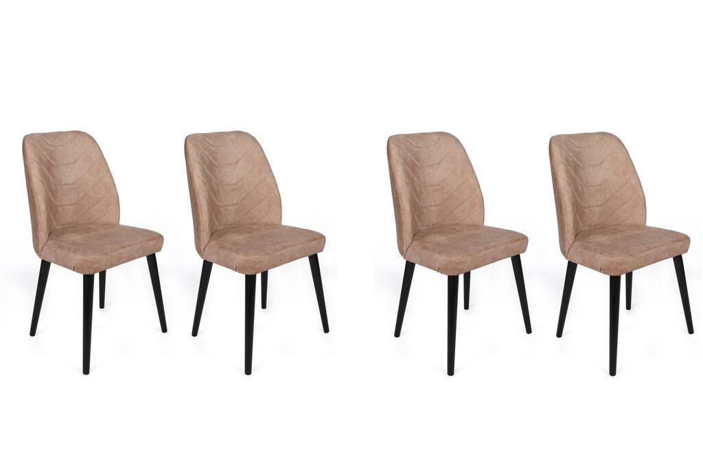 Hanah Home set stolica Dallas-523 V4, 75x62x102 cm, 4 dijela, bež