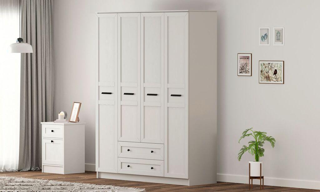 Hanah Home Ormar Rb-168-01, 140x184x52 cm, Bijeli