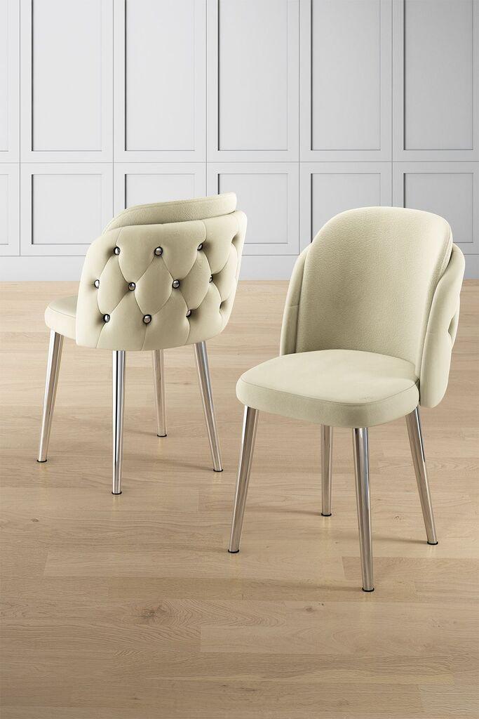 Hanah Home set stolica Axle, 85x59x146 cm, 6 dijelova, krem