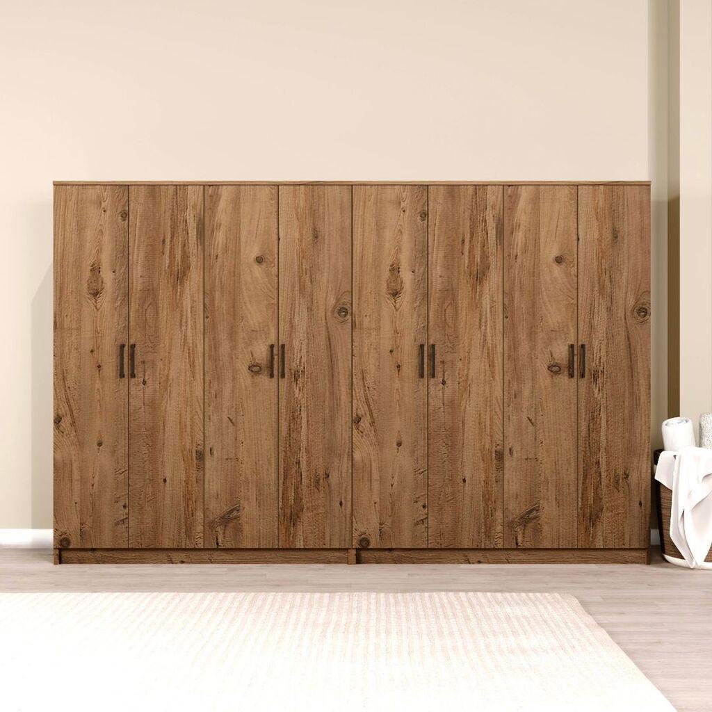 Hanah Home Ormar Kardelen 1600-121, 280x180x51.8 cm, , Smeđa