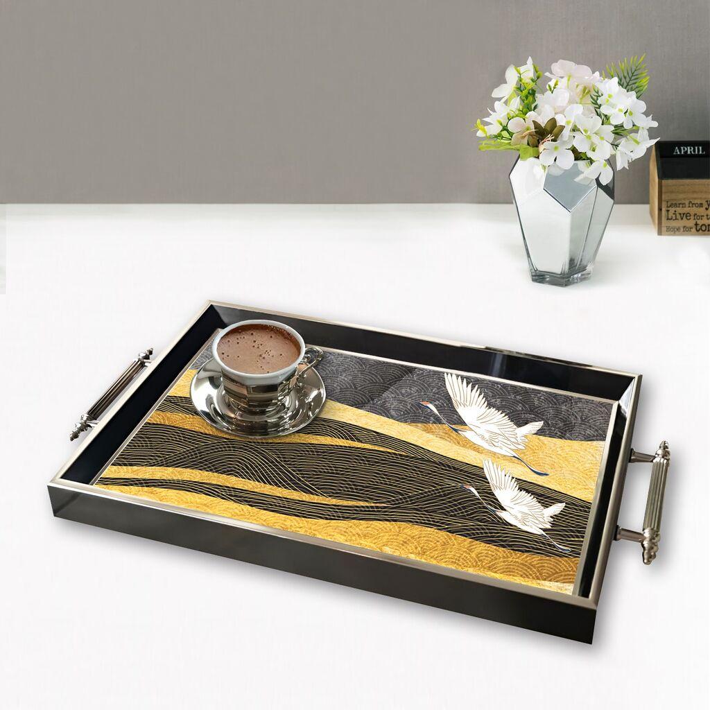 Aberto Design poslužavnik TPG9858 50 x 29 x 3,5 cm, šareni