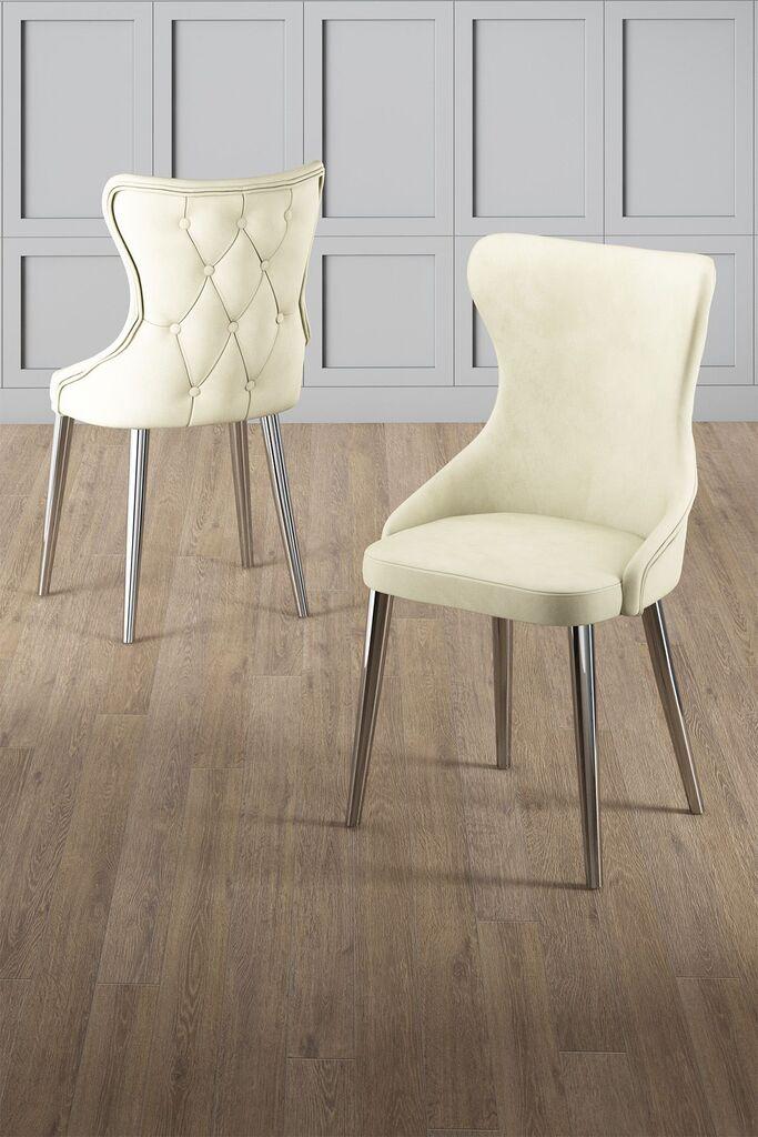 Hanah Home Alpa set stolica, 85x59x98 cm, 4 dijela, krem