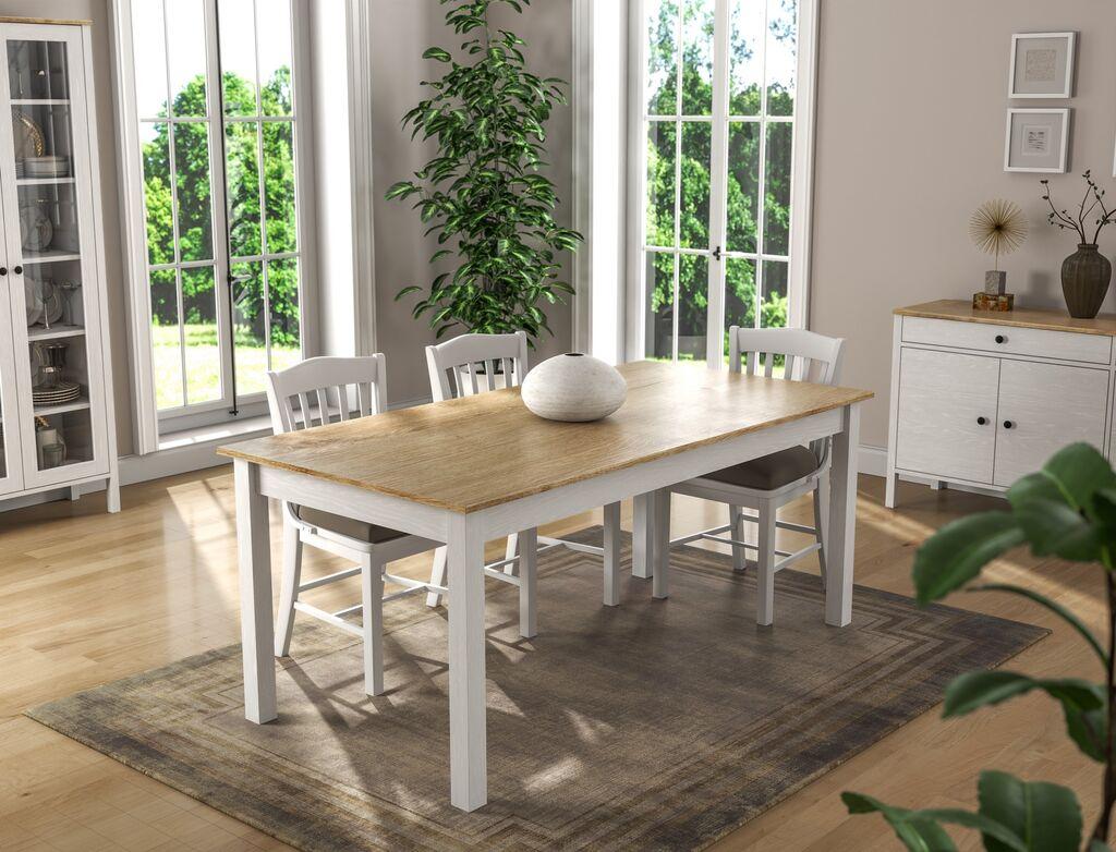 Hanah Home Trpezarijski sto FRN-20082, 180x76x90 cm, Bijeli