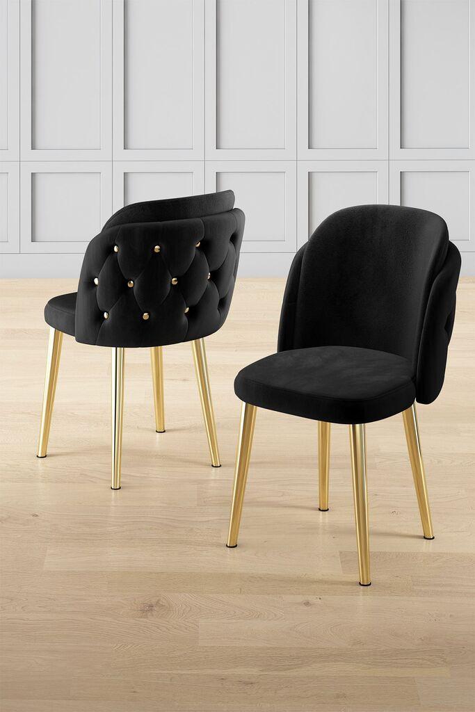 Hanah Home Set stolica Axle, 85x59x146 cm, 6 komada, Crne