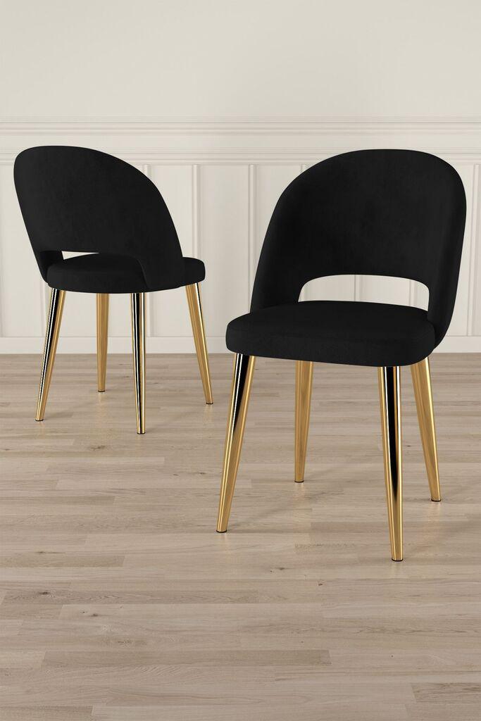 Hanah Home Set stolica Pane, 85x59x146 cm, 6 komada, Crne