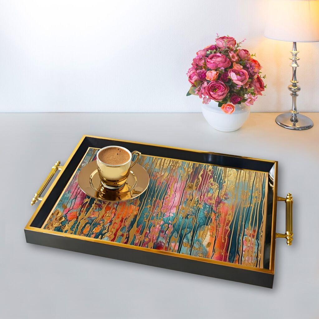 Aberto Design poslužavnik TPA9769 50 x 29 x 3,5 cm, šareni