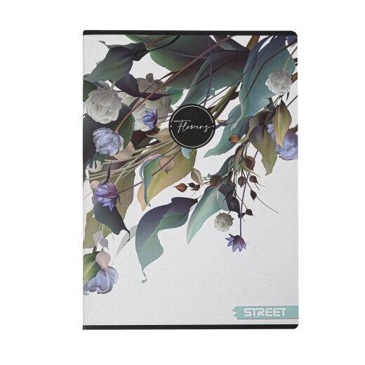 Standard Papir Sveska Flowers Street, Meka korica, A4, 54 lista, Karo linije, Šarena