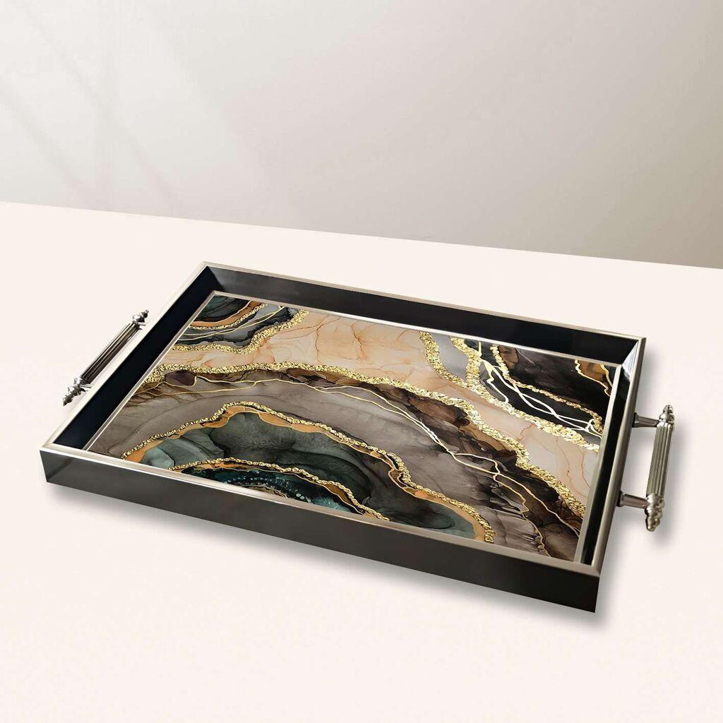 Aberto Design poslužavnik TPG10046 50 x 29 x 3,5 cm, šareni