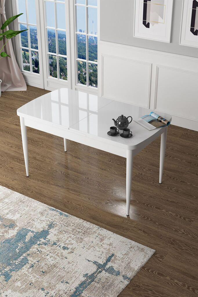 Hanah Home Trpezarijski sto Zen, 132x78x80 cm, Bijeli