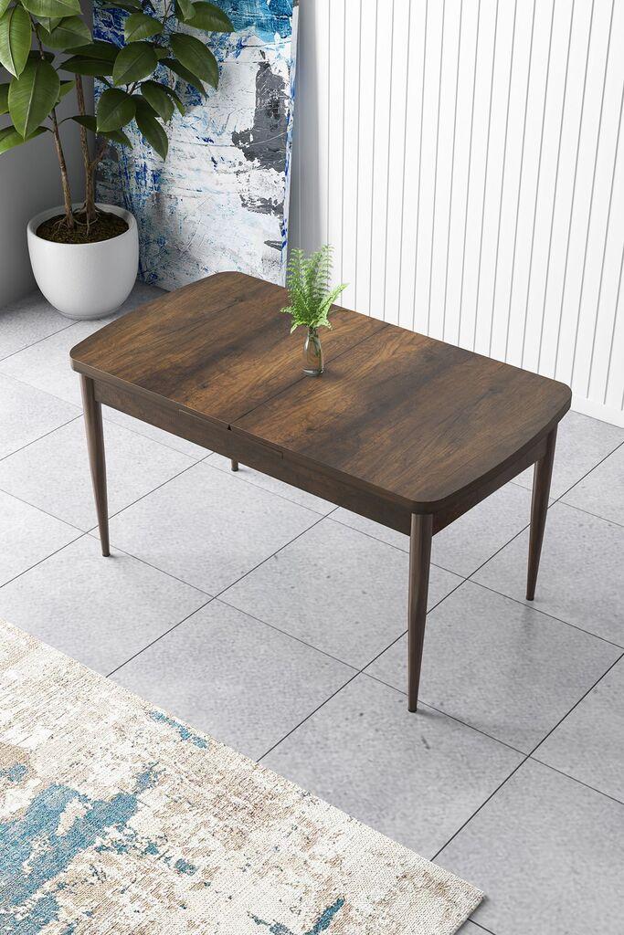 Hanah Home Trpezarijski sto Zen, 132x78x80 cm, Smeđa