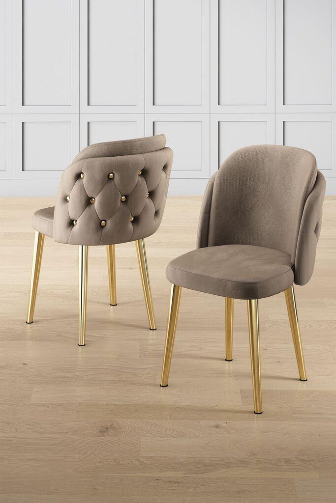 Hanah Home Set stolica Axle, 85x59x98 cm, 4 komada, Smeđe