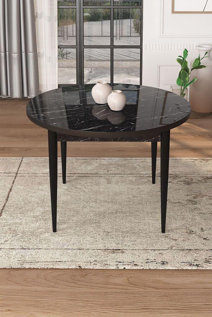 Hanah Home Trpezarijski sto Tor, 90x75x90 cm, Crni