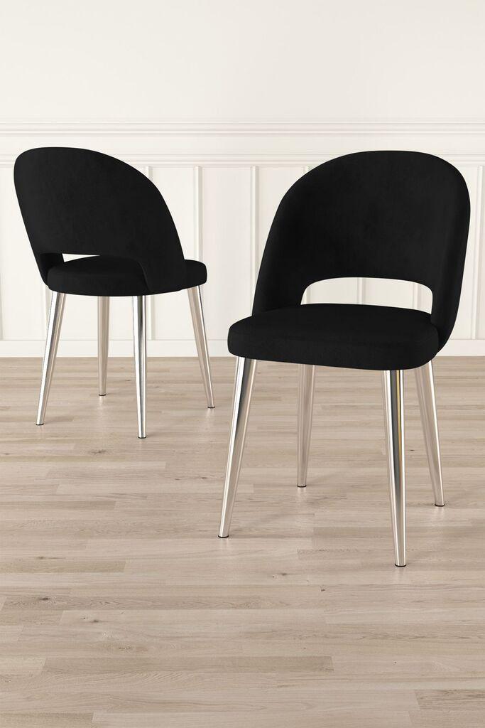 Hanah Home Pane set stolica, 85x59x98 cm, 4 dijela, crna