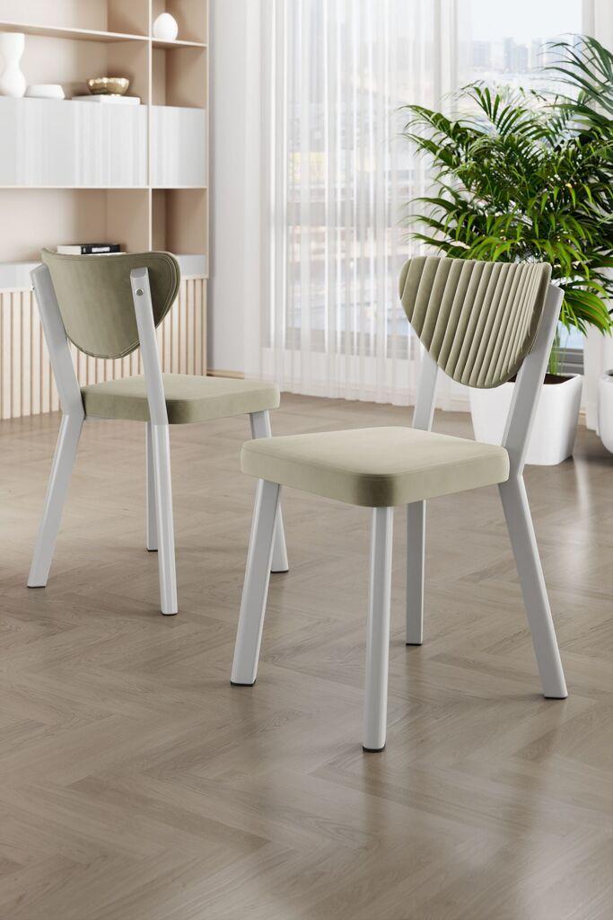 Hanah Home Set stolica Arfe, 37x104x77 cm, 6 komada, Siva