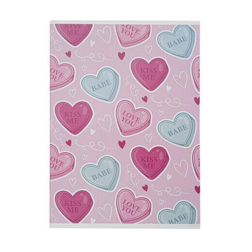 Standard Papir Sveska Quotes Girl, Meka linija, A4, 50 listova, Dikto linije, Roze