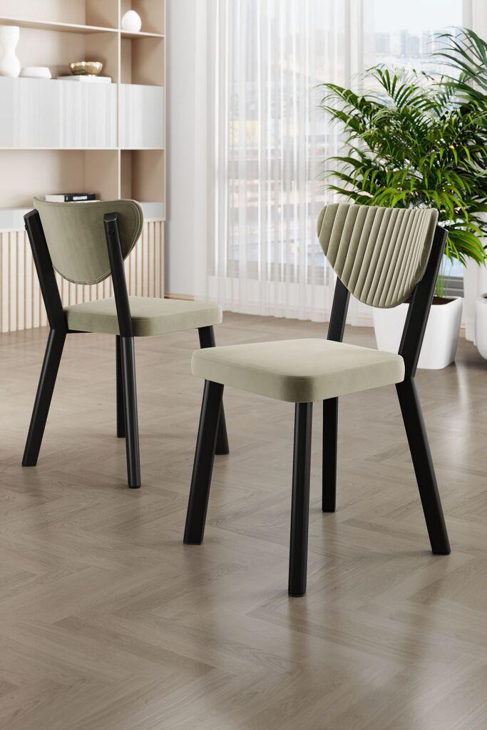 Hanah Home Arfe set stolica, 101x76x26 cm, 4 dijela, svijetlozelena