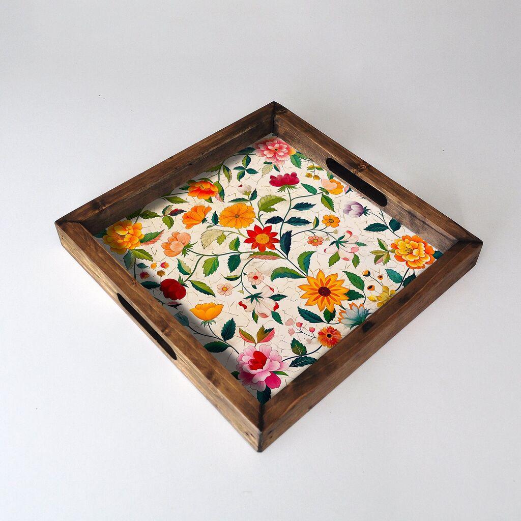 Aberto Design poslužavnik REF060 35 x 35 x 4 cm, šareni