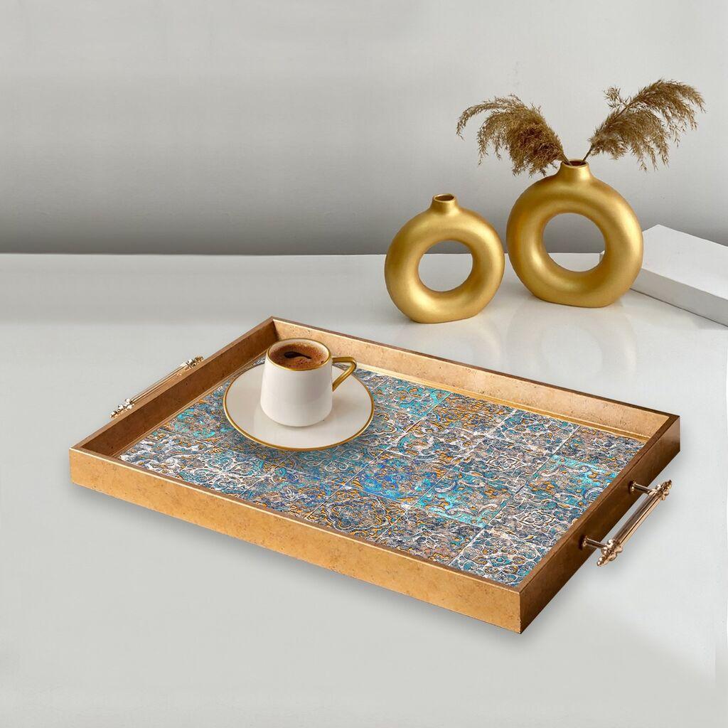 Aberto Design poslužavnik TPEA9857 50 x 29 x 3,5 cm, šareni