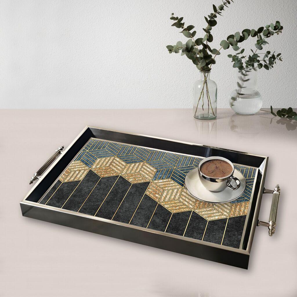 Aberto Design poslužavnik TPG9845 50 x 29 x 3,5 cm, šareni