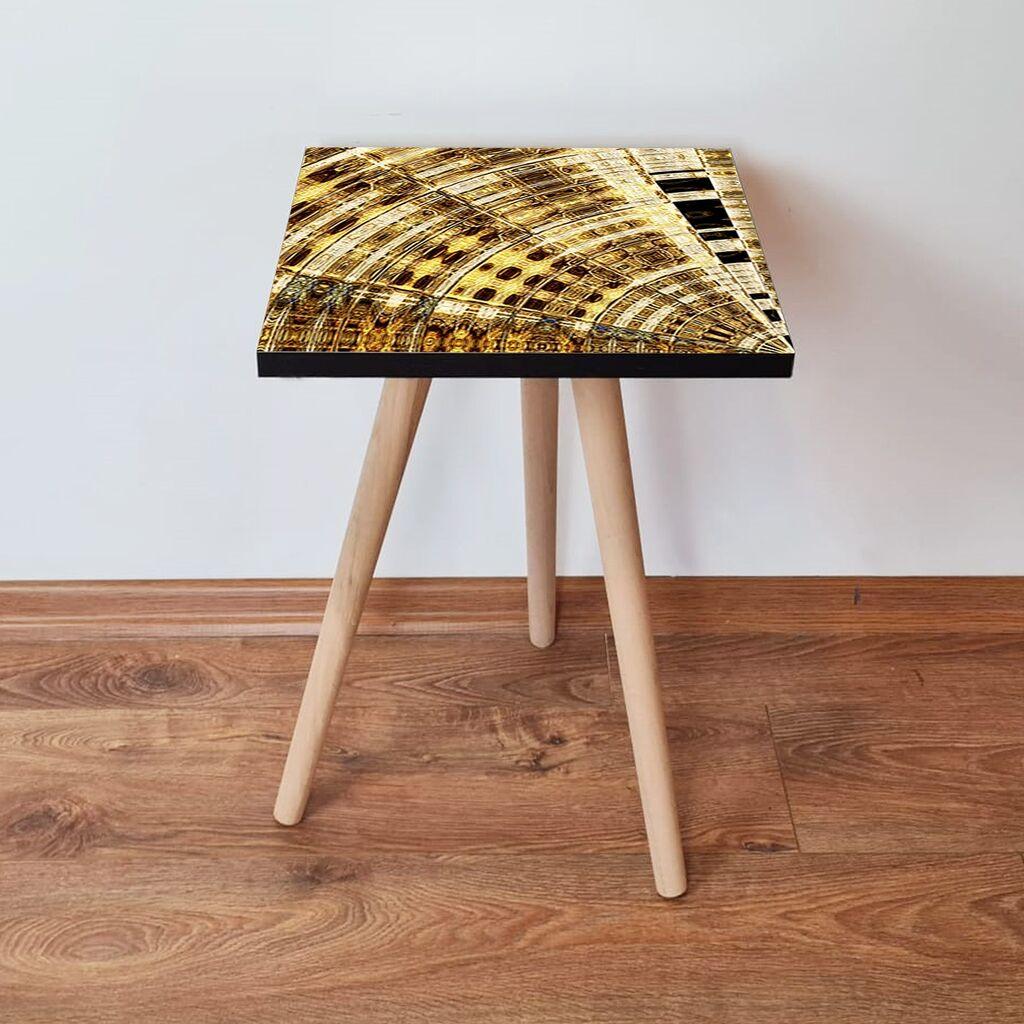 Hanah Home Club sto Shp142, 35x42x35 cm, Smeđa