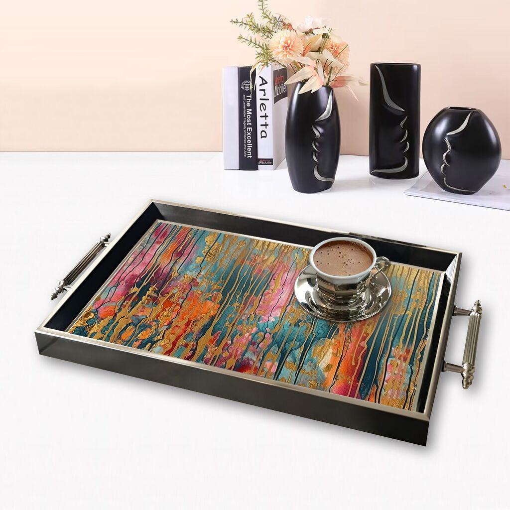 Aberto Design poslužavnik TPG9769 50 x 29 x 3,5 cm, šareni