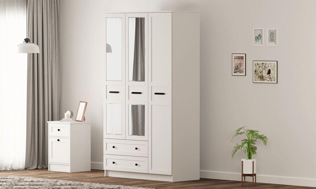 Hanah Home Ormar Rb-168-01-009, 105x210x52 cm, Bijeli