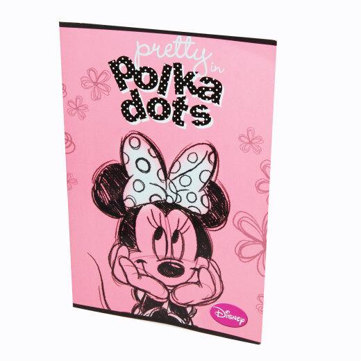 Disney Sveska Minnie, Meka korica, A4, 54 lista, Dikto linije, Roza