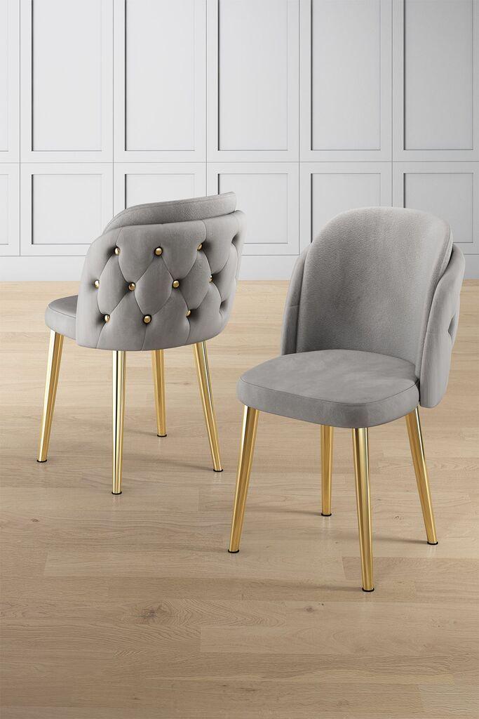 Hanah Home set stolica Axle, 85x59x98 cm, 4 dijela, svijetlosiva