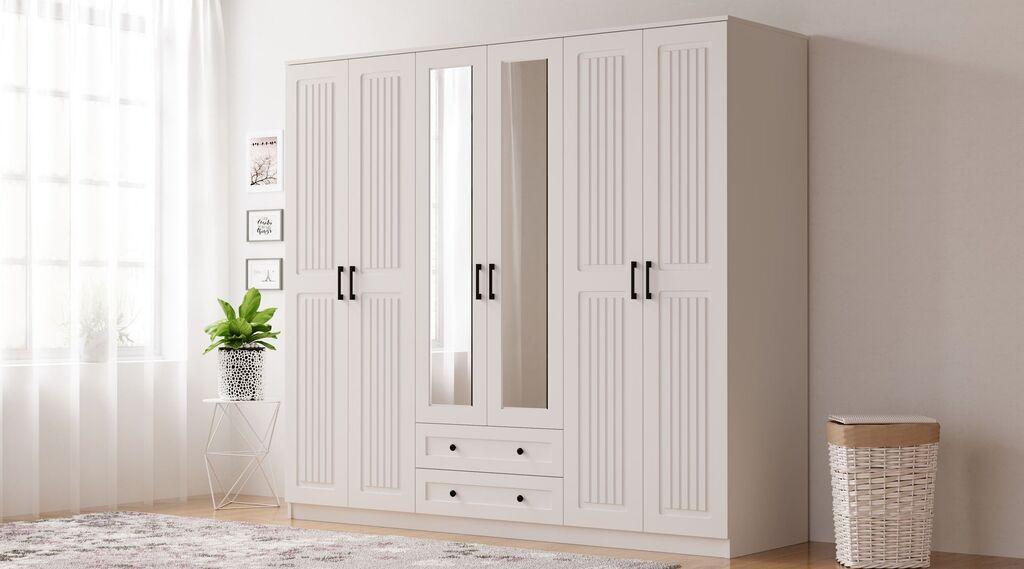 Hanah Home Ormar Rb-075, 210x184x52 cm, Bijeli