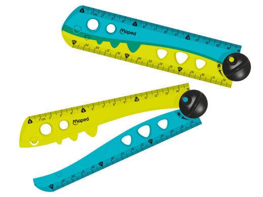 Maped Lenjir, Sklopivi, 30 cm, Plavo-zeleni