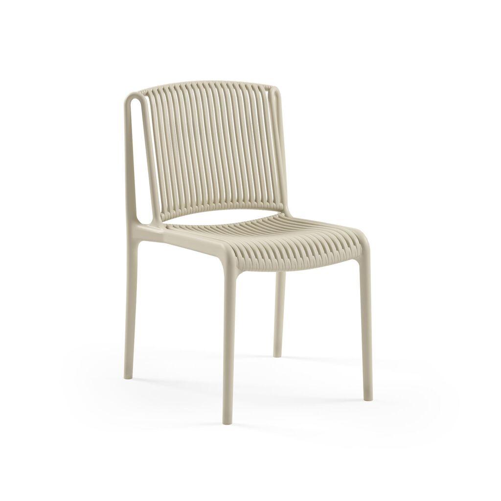 Hanah Home Nes set stolica, 52x85x95 cm, 4 dijela, krem