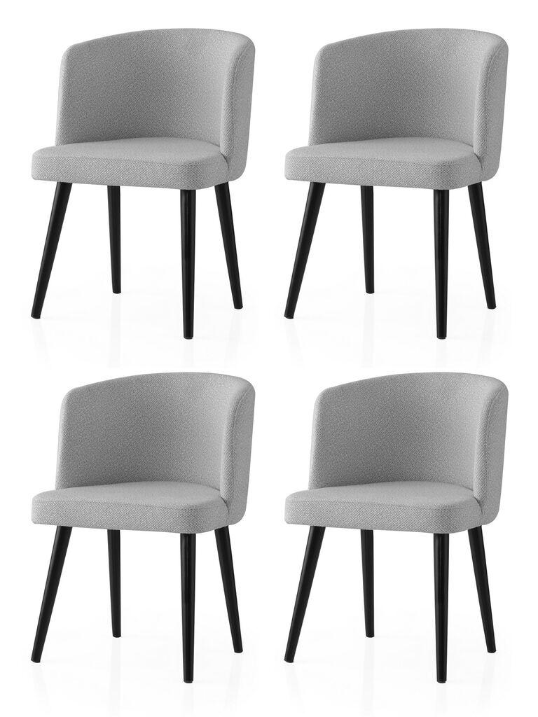 Hanah set stolica za dom Soft-4101 V4, 63x56x156,5 cm, 4 dijela, siva