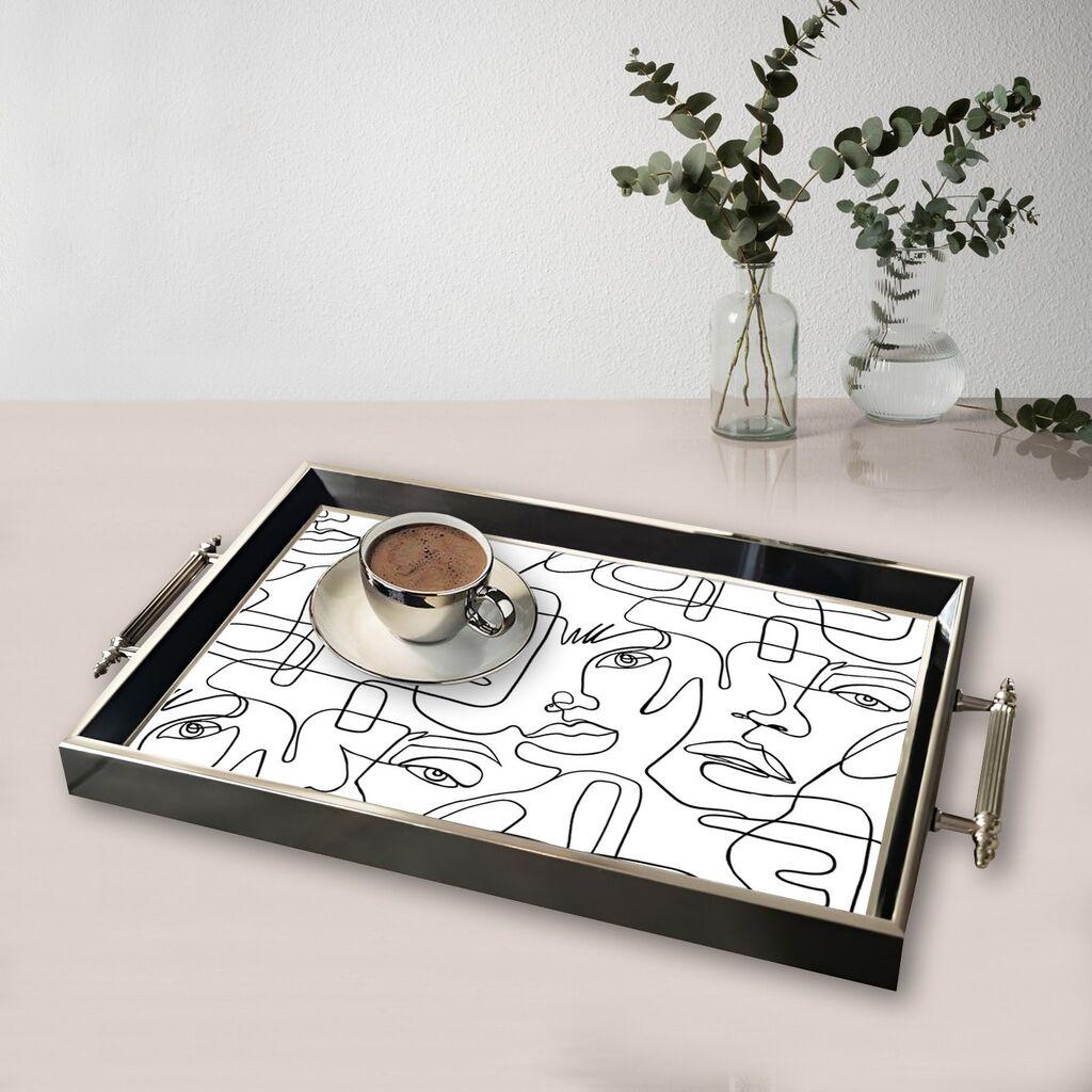 Aberto Design poslužavnik TPG9809 50 x 29 x 3,5 cm, šareni