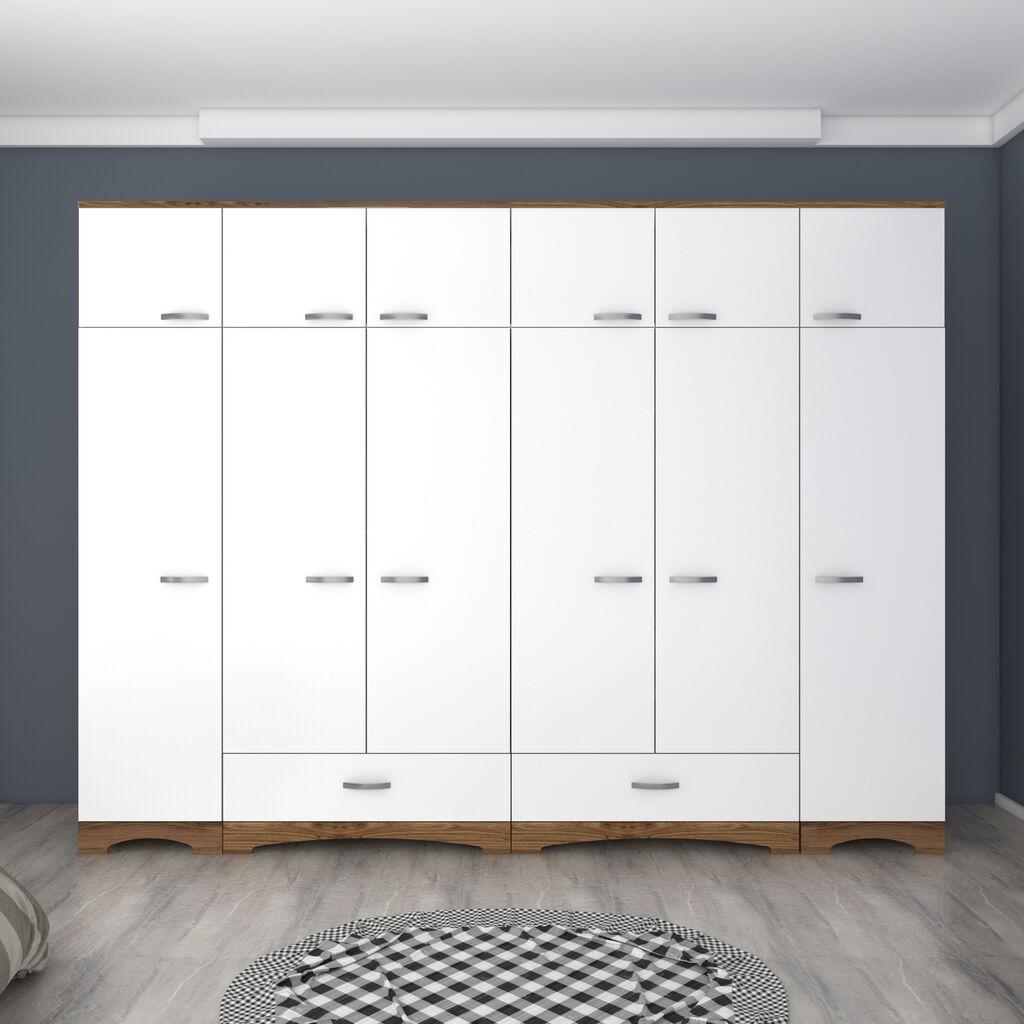 Hanah Home Ormar BA133 - 3907, 243x226x48,3 cm, Bijeli