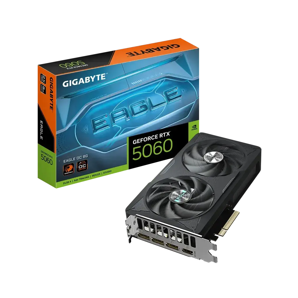 Gigabyte grafička kartica GeForce RTX 5060, Eagle, OC, GV-N5060EAGLE, OC-8GD, 8GB, GDDR7