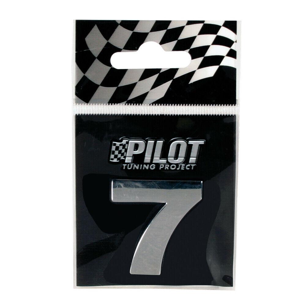 Hromirani samolepljivi 3D broj, 28 mm, 7 07894