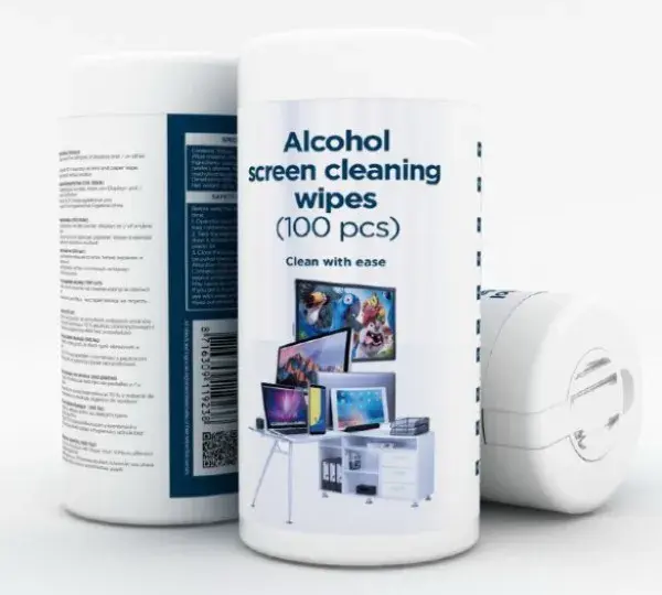 Gembird vlažne maramice za čišćenje CK-AWW100-01, alkohol, mikrofiber, 100 komada