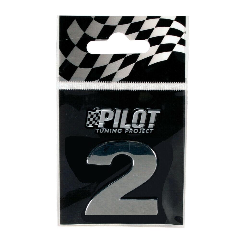 Hromirani samolepljivi 3D broj, 28 mm, 2 07889