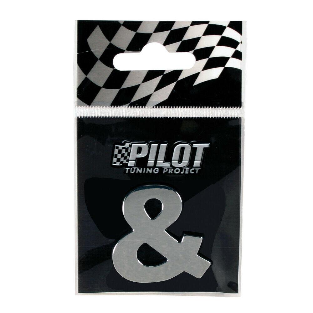 Hromirani samolepljivi 3D znak, 28 mm, & 07897