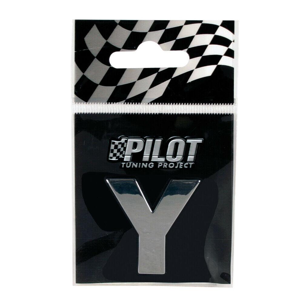 Hromirano samolepljivo 3D slovo, 28 mm, Y 07885