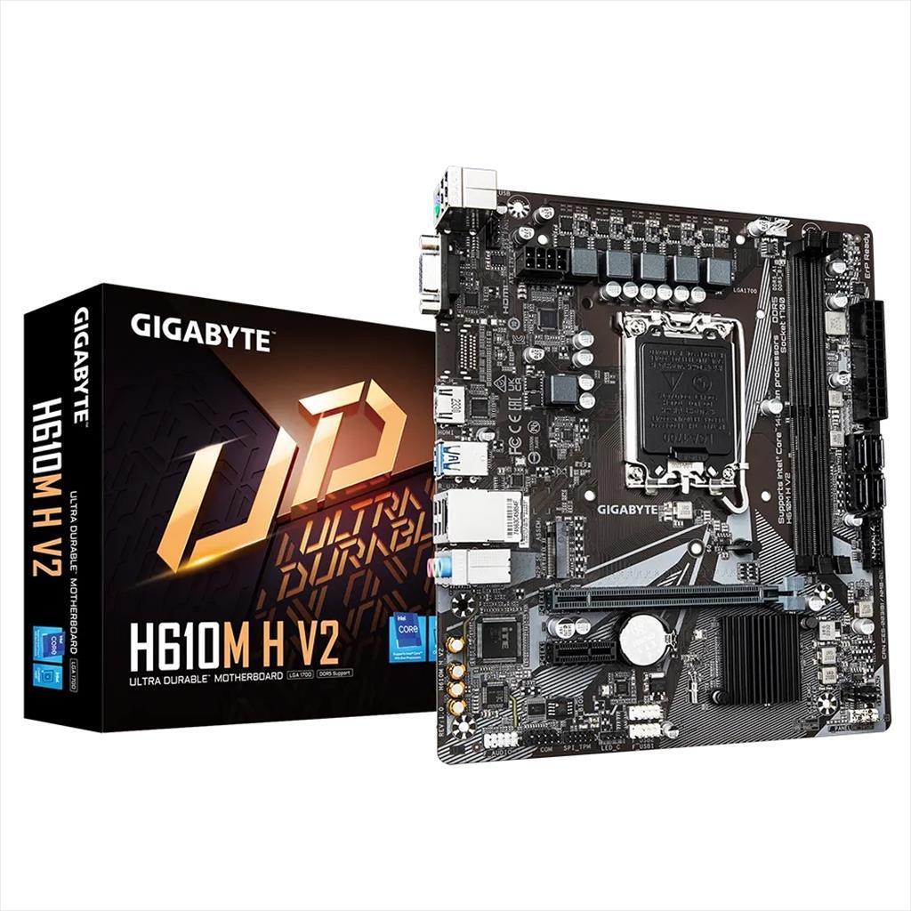 Gigabyte matična ploča 1700 H610M H V2, 2kDDR5 5600MHz, PCIek16 4.0, PCIek1