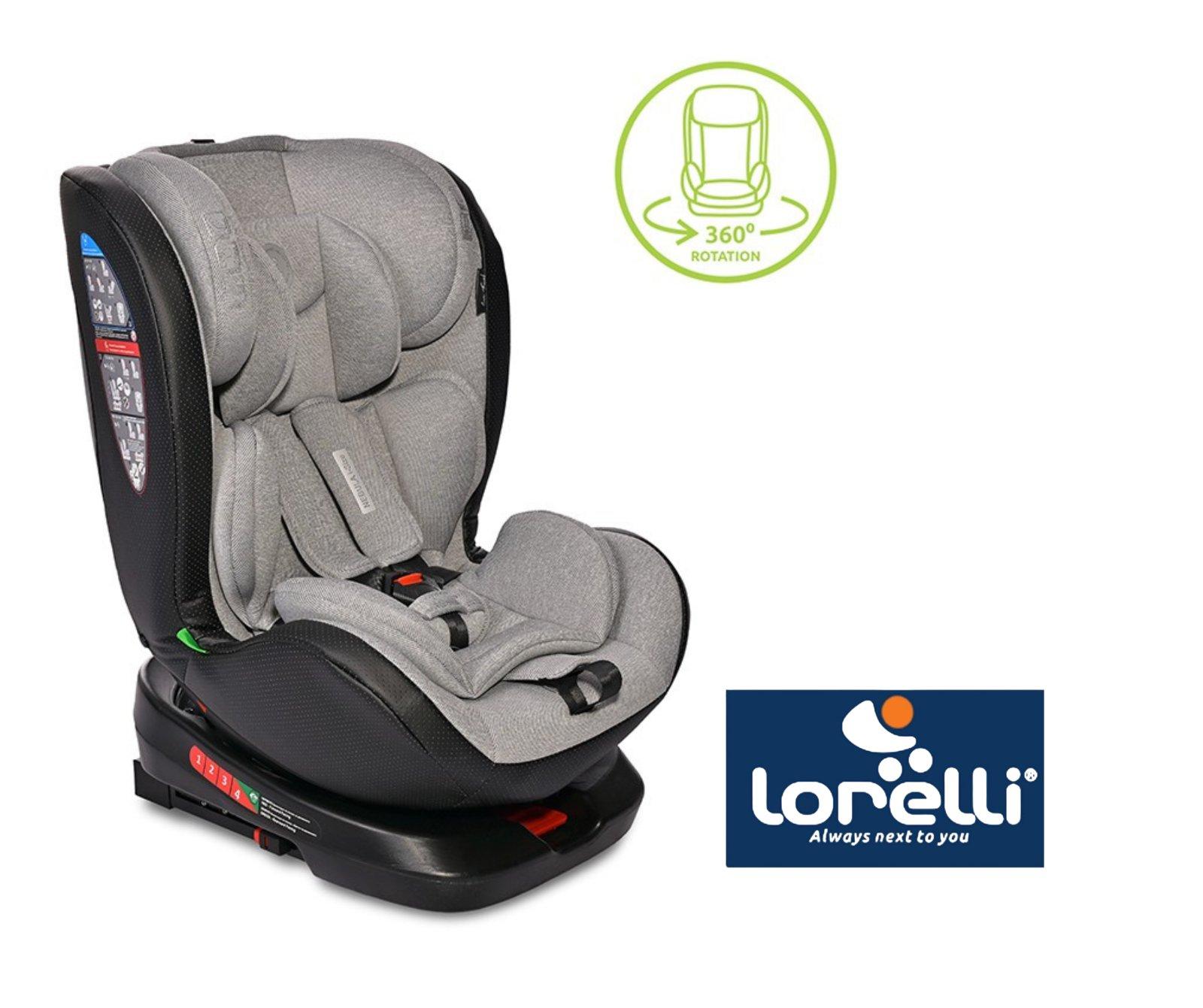 Lorelli Autosjedalica Nebula, I-size, isofix 40-150cm, Siva