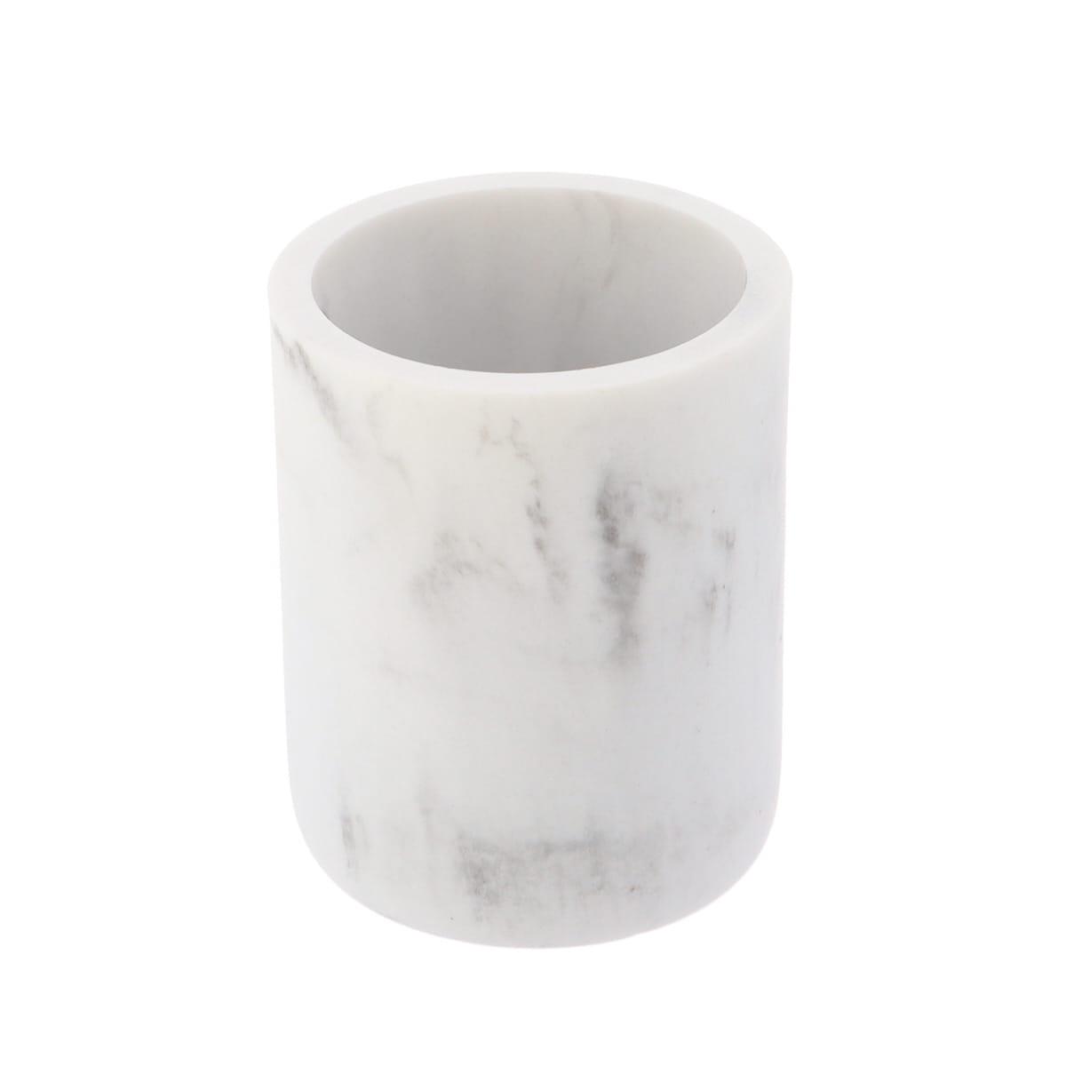 TENDANCE Čaša za četke 7,6x9,5 cm poliresin/mramor