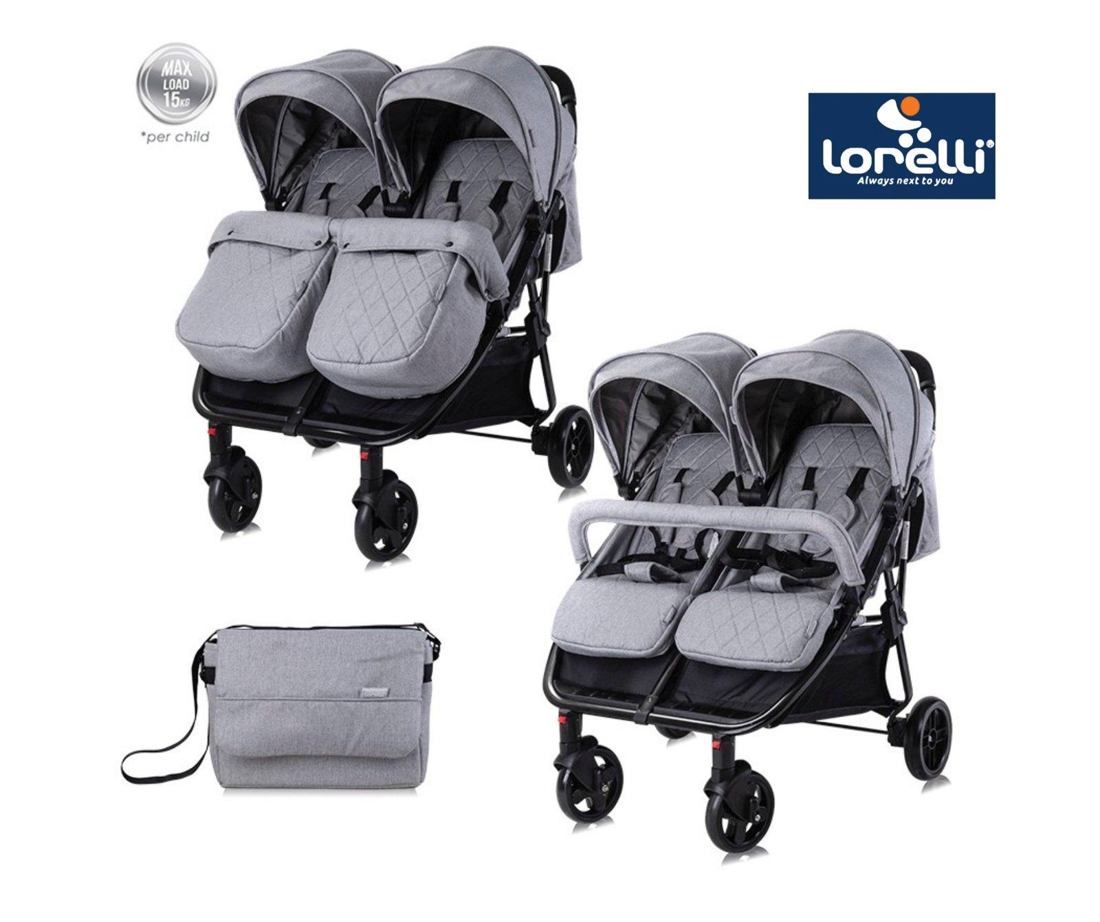 Lorelli Kolica duo cool, Torba, Siva