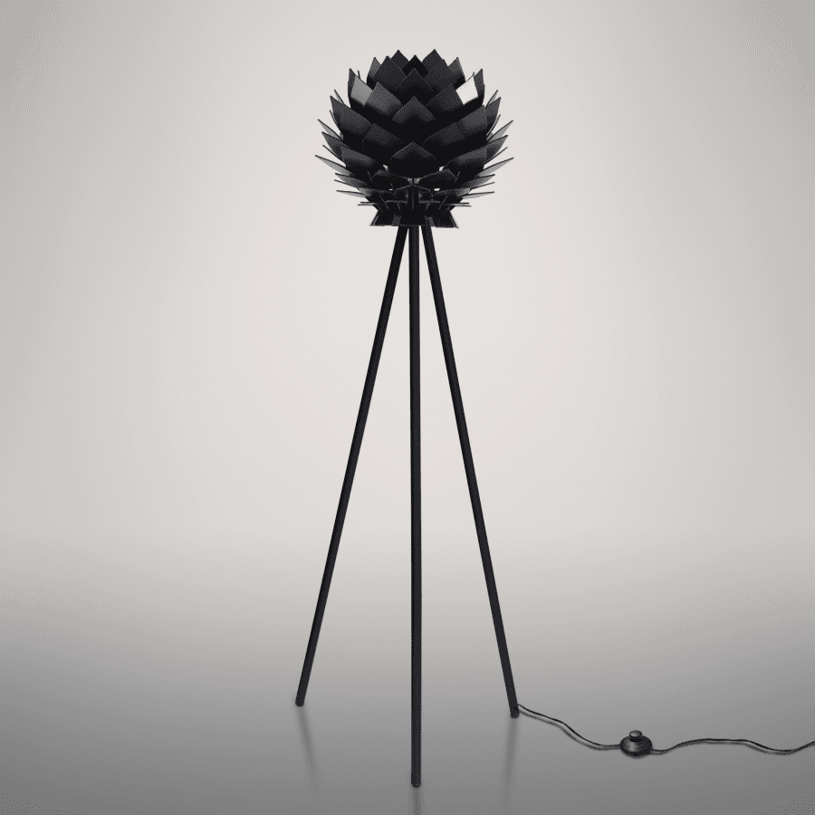 Prado Podna lampa Lotus crna