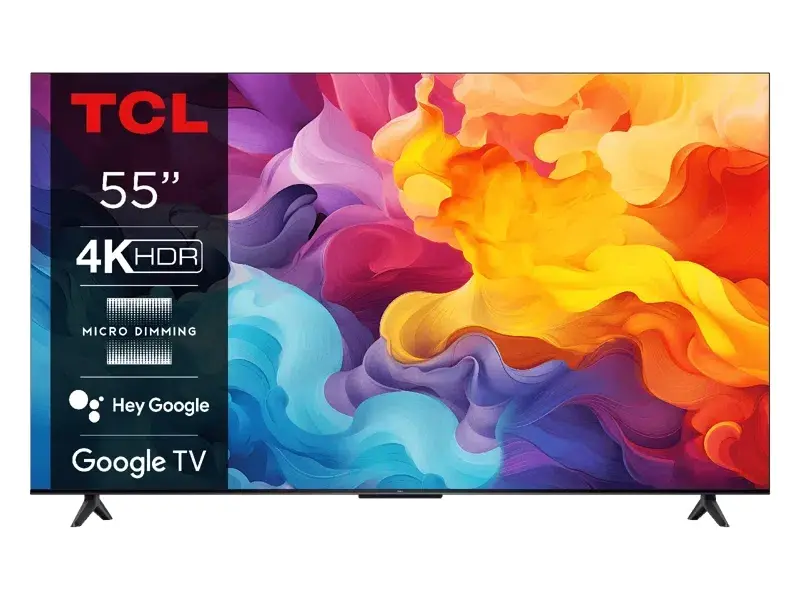 TCL Televizor 55V6B, 55", 4K UHD 3840x2160, Smart, Google TV